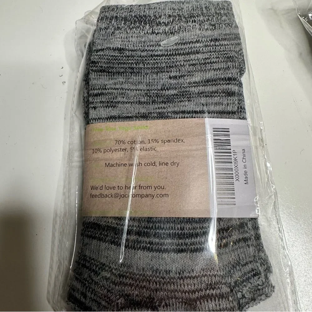 Joci Yoga socks open toe size women’s (5-10). / men’s (4-9) 2‎ Pair NWT